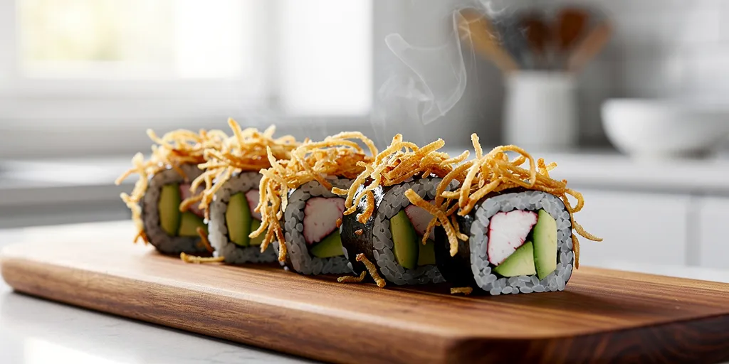 recette california rolls oignon frit