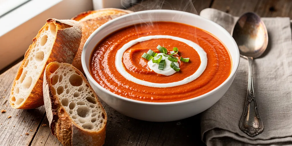 soupe poivrons tomates