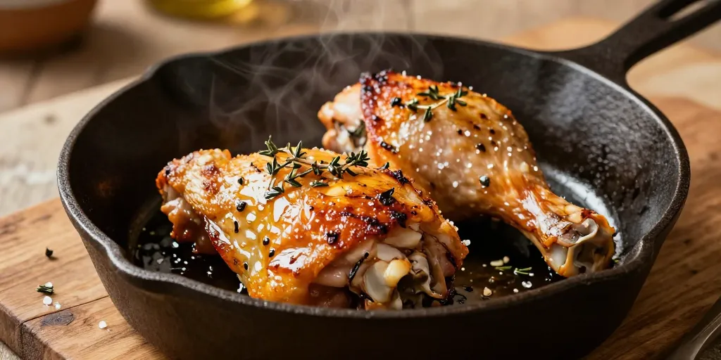 cuisse poulet marinee