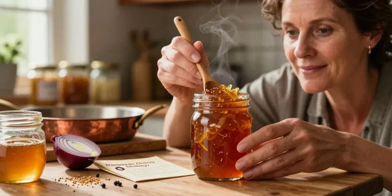 chutney d'oignons au miel