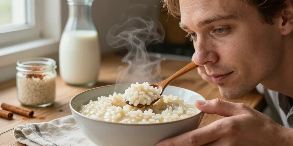 riz au lait avec reste de riz