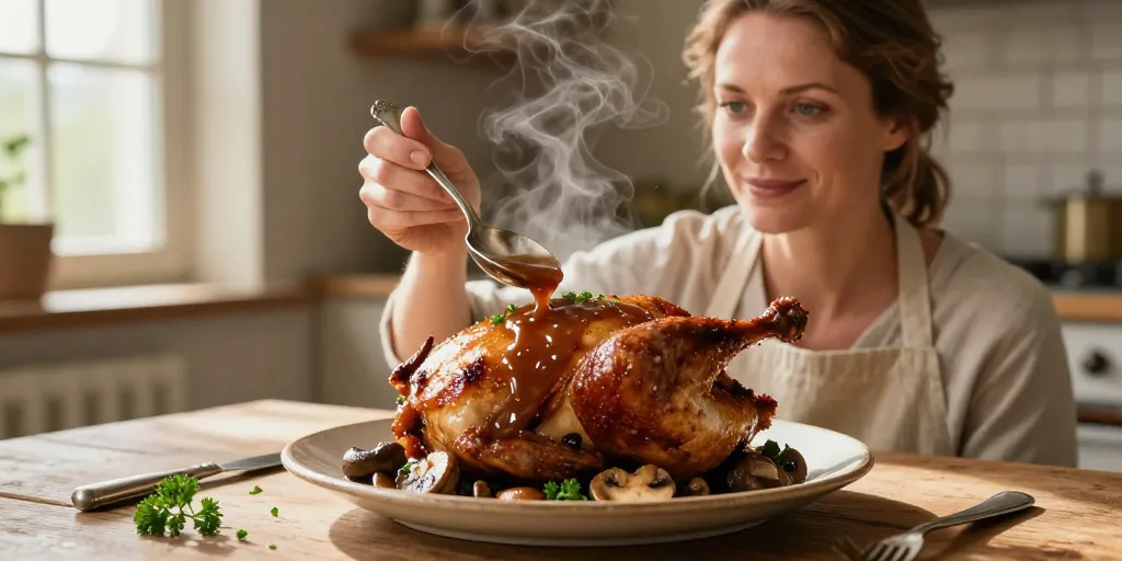 poule sauce poulette