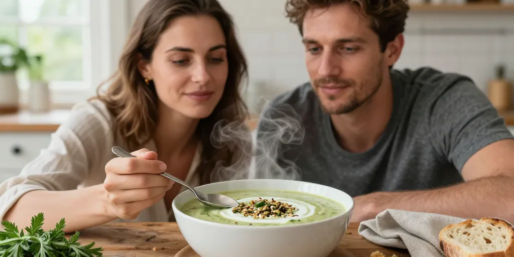 soupe courgette epinard