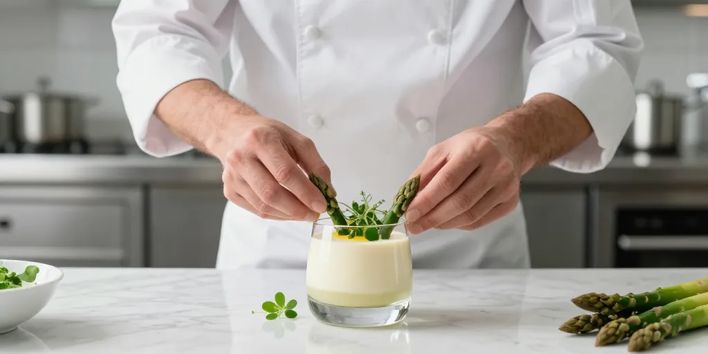 panna cotta d asperges
