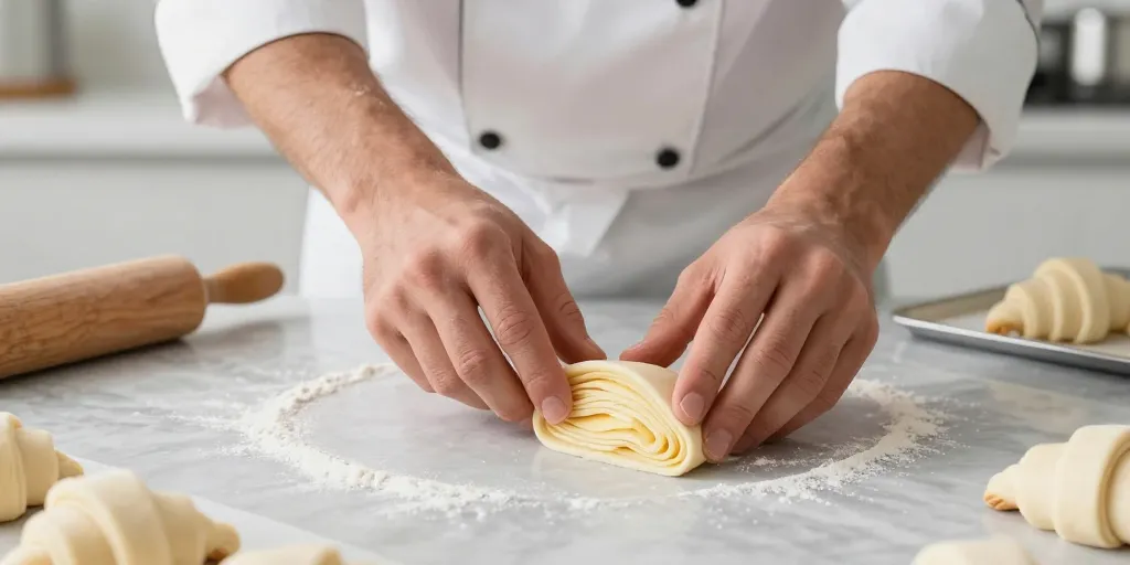 pâte à croissant rapide