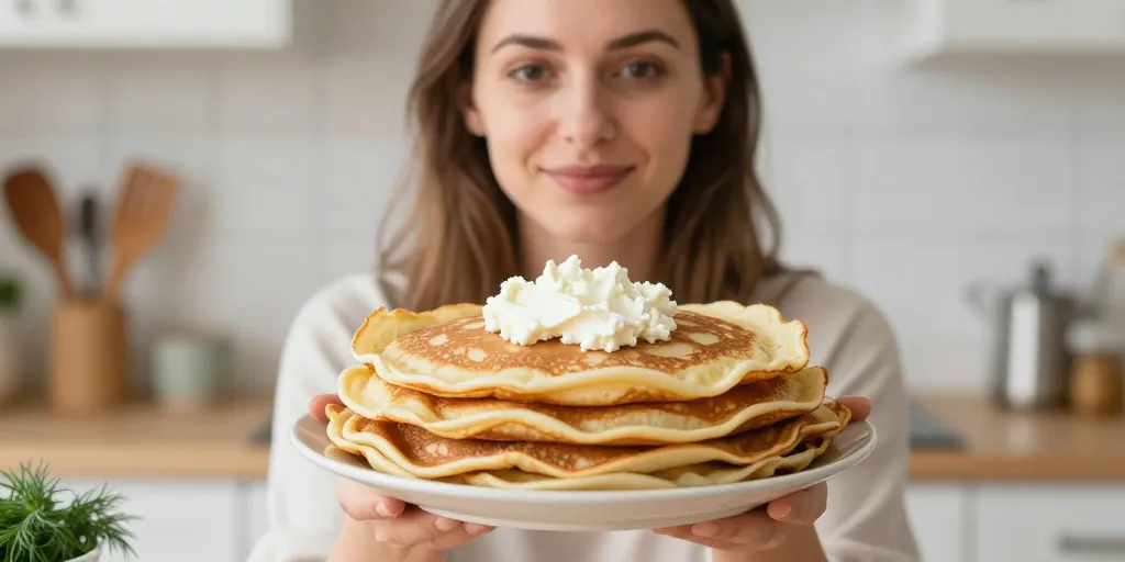 Blinis au fromage blanc : la recette inratable pour un résultat moelleux