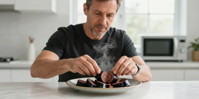 boudin noir au micro ondes