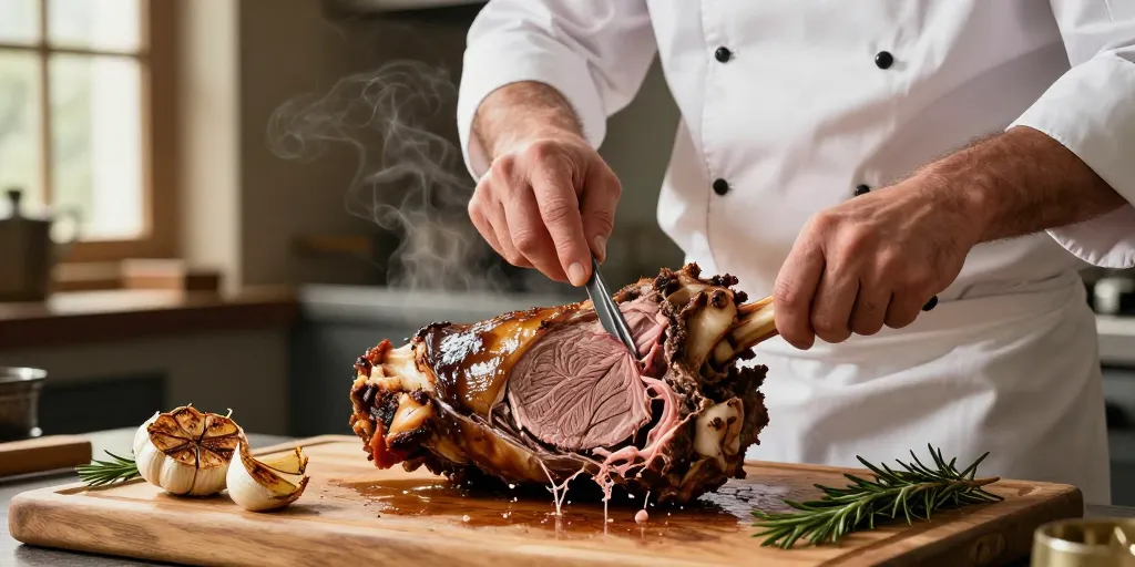 Epaule d’agneau au four confite : la méthode pour une viande fondante