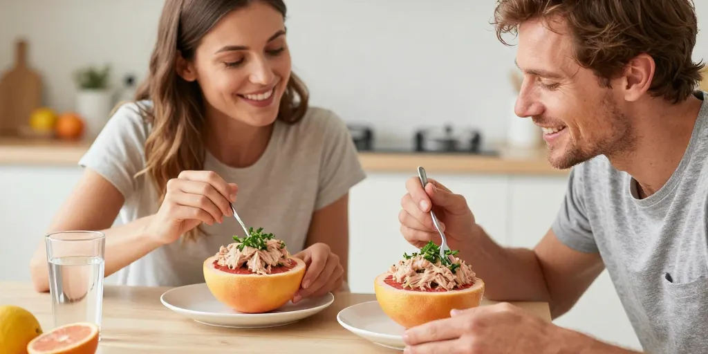 Pamplemousse au thon : la recette rapide pour une entrée légère