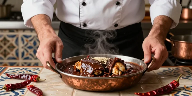 poulet au chocolat mexique